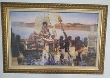 Framed Canvas Giclee Print The Finding of Moses by Lawrence Alma-Tadema 35x24 "