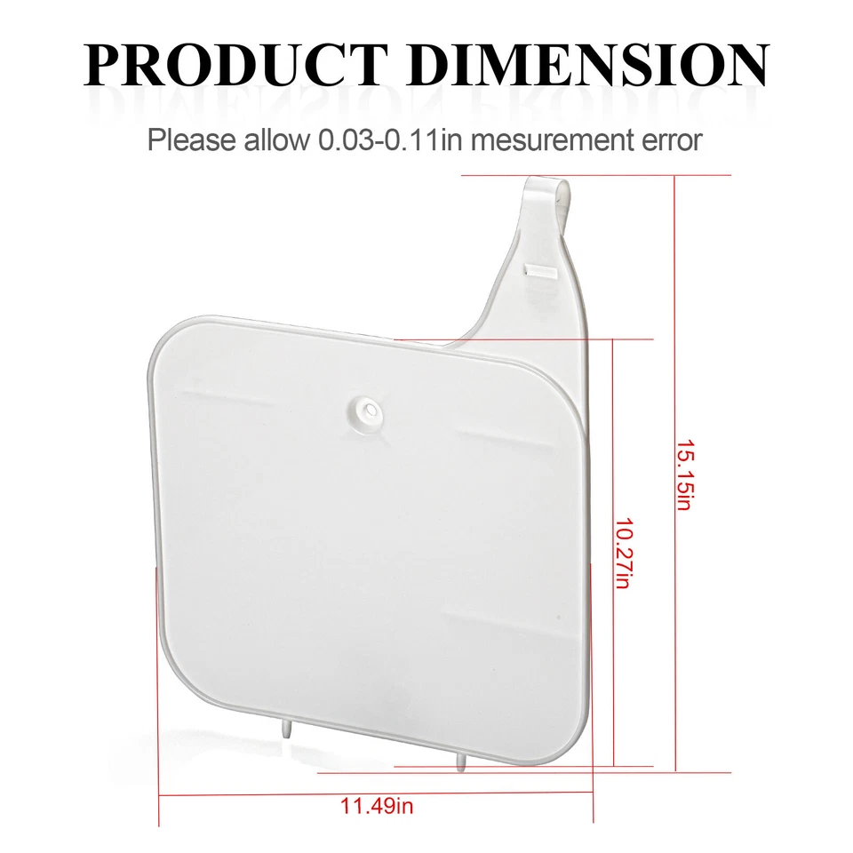 Placa de matrícula delantera de plástico blanco para Honda CR125R CR250R CR500R XR200R 1985-1994 Foto 3 de 4