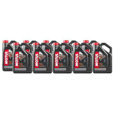 Motul 710 2T 100% synthetic 2-Stroke Ester Core 40L Engine Motor Oil 10 x 4L