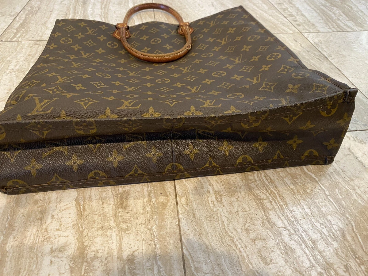 LOUIS VUITTON Monogram Canvas Sac Plat Tote Bag