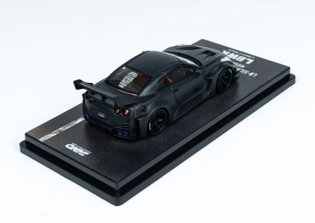 LB Works Nissan GT-R Black 1/64 ミニカー 1/64 Time Micro Nissan GT-R GTR R35 3.0 LBWK (Black with