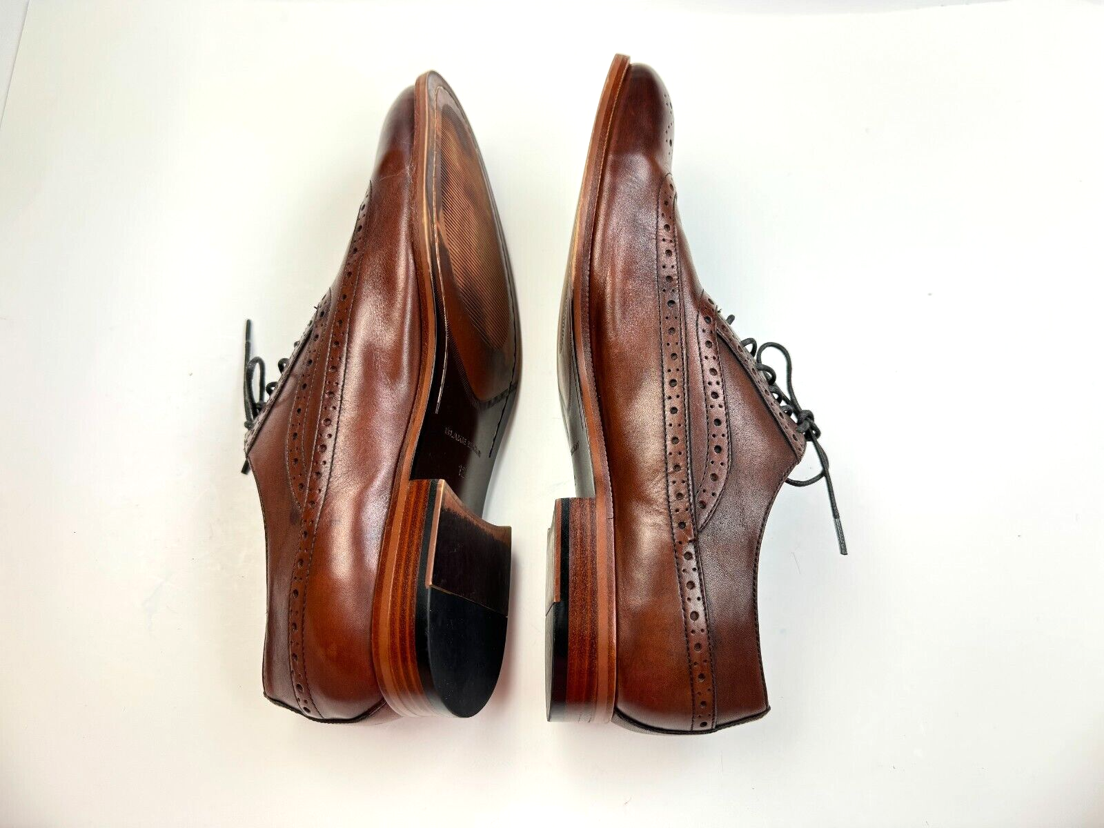 SAOLA Scarpe Oxford Blake McKay T5 uomo 12 usate in ottime condizioni artigianali eleganti pelle stringate marrone