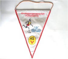 DDR ASV NVA Tisch- Fahne Wimpel (Armee -Sportler) East german army sport pennant