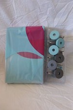 13 pc Splash Bath Loophole Shower Curtain and Hooks Set NIP