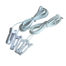 Breast  Ear clip Electrode Lead Wires Jack DC 2.5mm Replacement Cables Massager