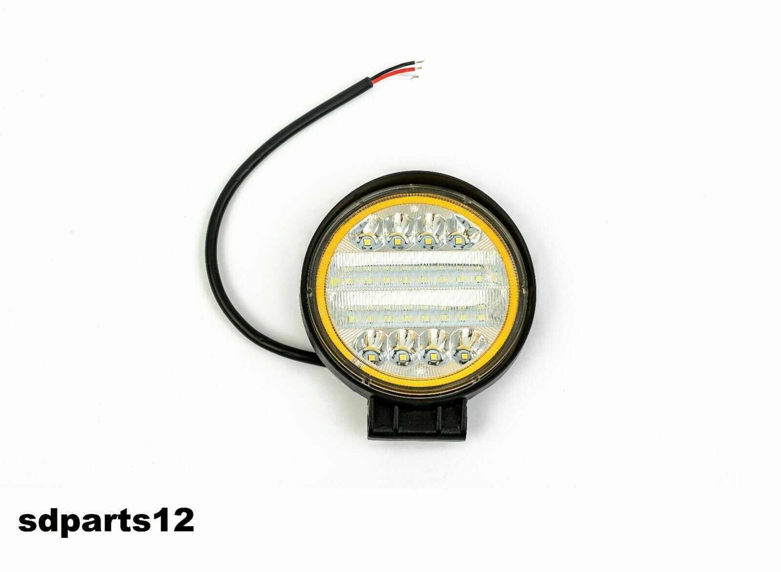 Phare LED 72W Angel Eyes halo blanc 12V 24V pour éclairage auto et camion