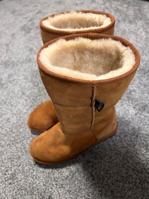 Genuine Australian Sheepskin Tall Boots- Wmns Sz 7, Chestnut (Unbranded) UGG Australia Classic Tall Womens Size 7 Chestnut Sheepskin  main image 4