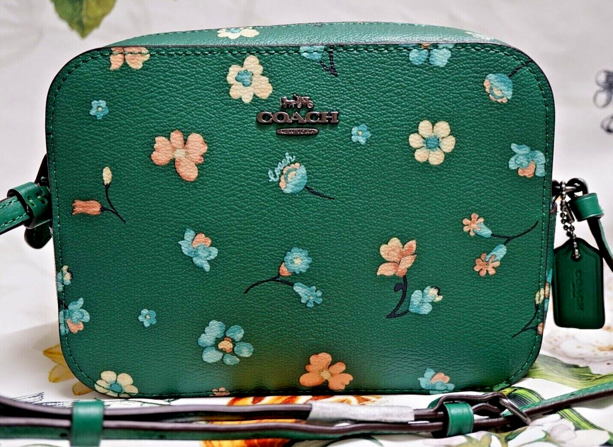 cheap New COACH Mini Camera Bag Canvas&Leather Mystical