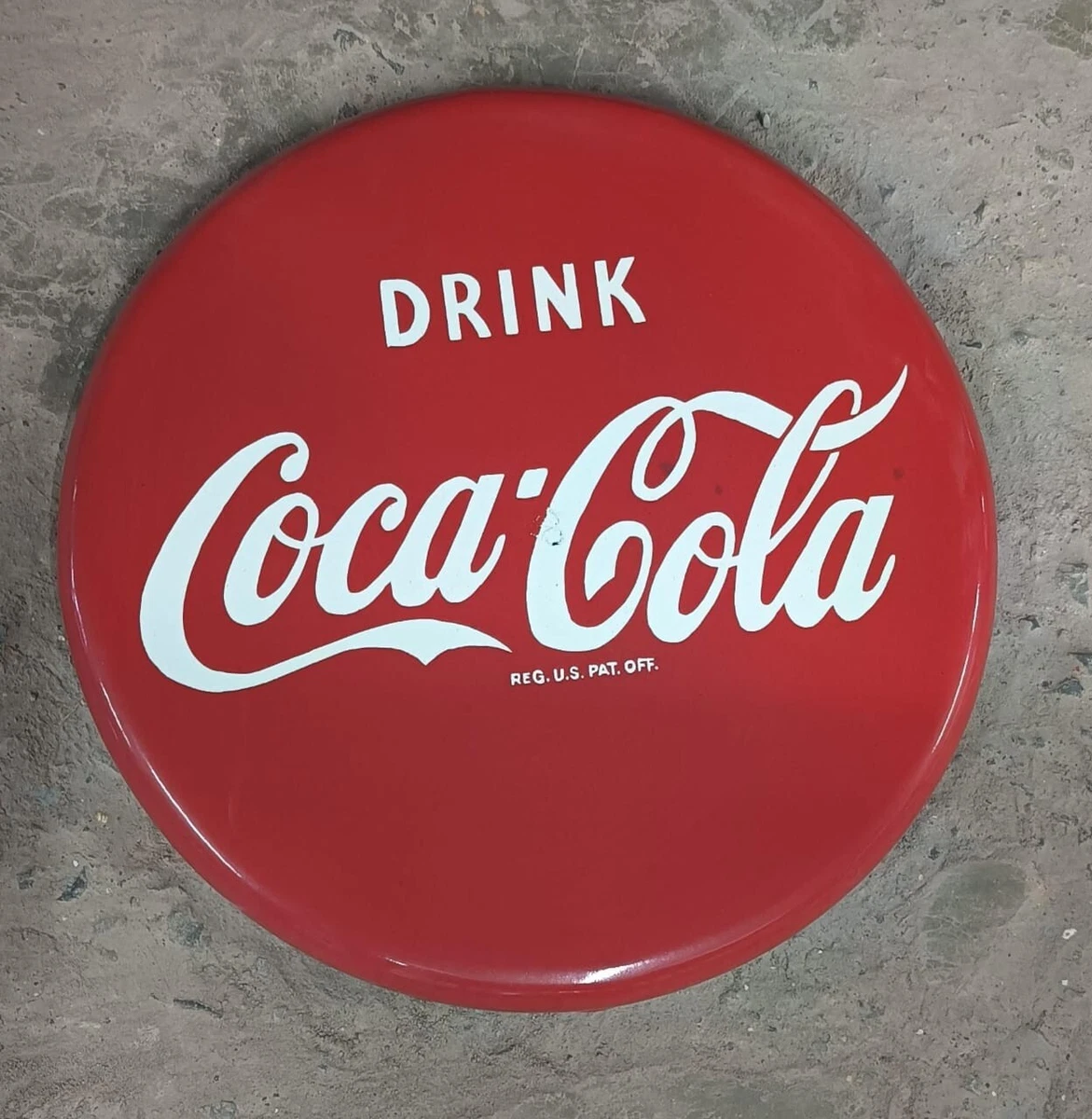 Coca Cola Button Sign | eBay