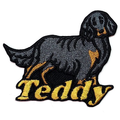 Gordon Setter Dog Patch Personalized Custom Iron-on