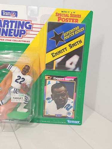 STARTING LINEUP 1992 FOOTBALL DALLAS COWBOYS EMMITT SMITH FIGURE Poster - Picture 3 of 5