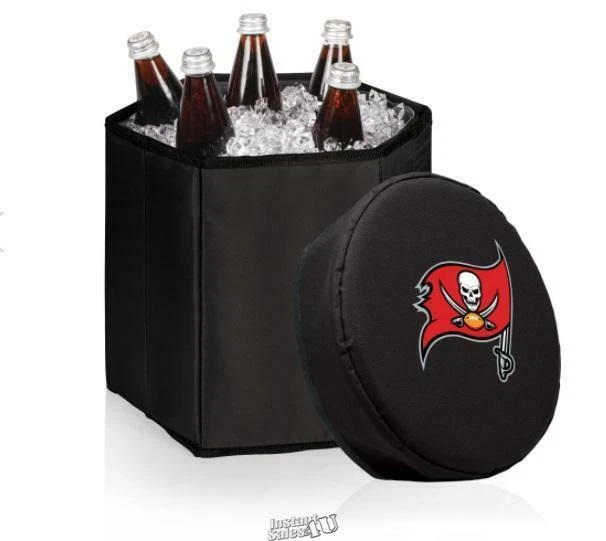 TAMPA BAY BUCCANEERS – BONGO PORTABLE COOLER & SEAT, (BLACK) - Image 2 of 2