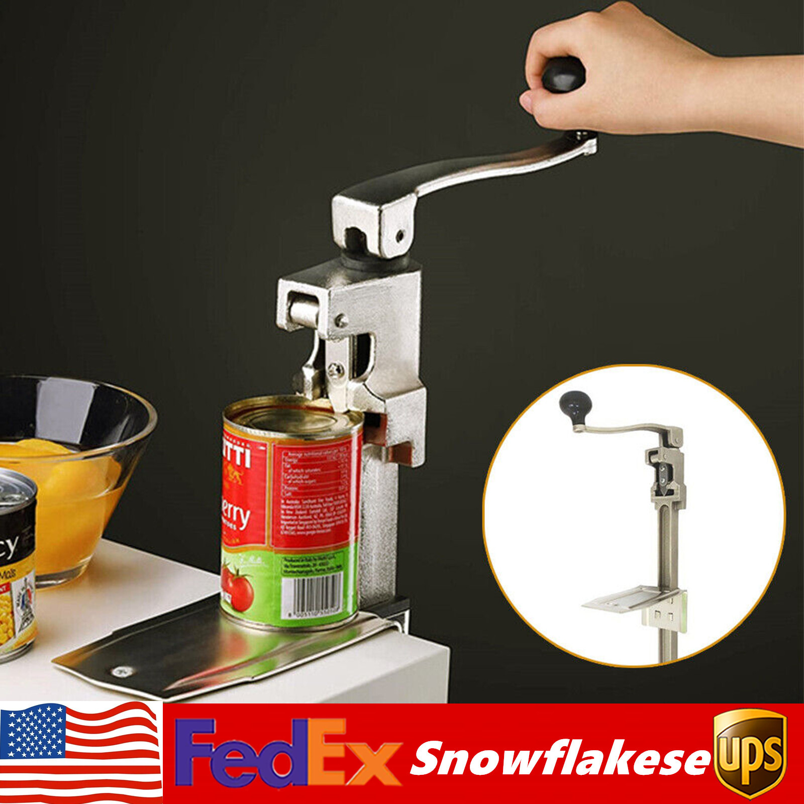Commercial Can Opener Kitchen Restaurant Heavy Duty 11