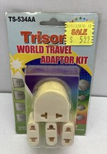 TRISONIC WORLD TRAVEL ADAPTOR KIT, Set of 4 different plugs TS-534AA