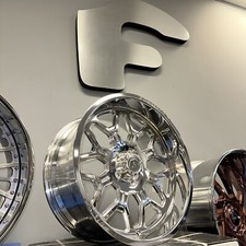 Set Of 4 22x10 5x127 Forgiato Flusso-t High Polished Jeep 5x5 Forged Forgi