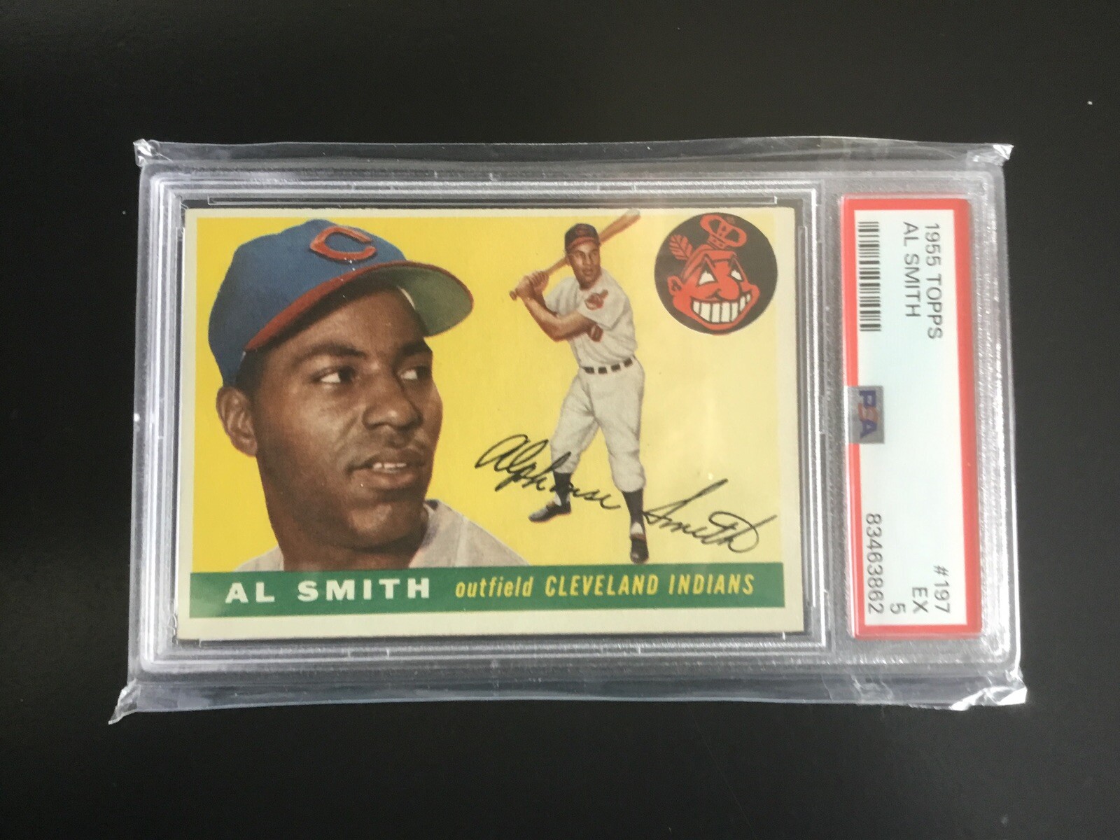 1955 Topps Hi# 197 Al Smith PSA 5 EX Tough