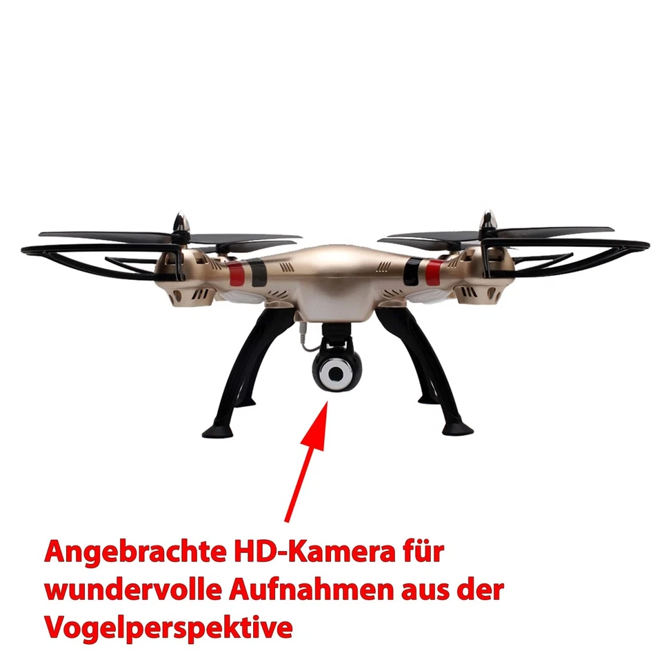 X8HC Drohne, 4.5 Kanal RC ferngesteuerter Quadcopter mit HD-Kamera, Hubschrauber - Bild 2 von 4