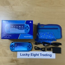 PSP 3000 Sky Blue Marine Blue Box Console Charger BOX