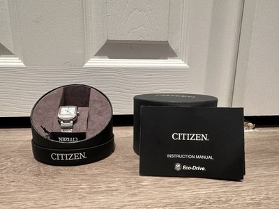 Citizen Eco-Drive Chandler EM0490-59A Women s Tank Watch Box With Tag