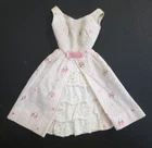 Vintage Barbie Garden Party ~ Pink Polka Dot & Floral Dress