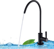 Matte Black Drinking Water Faucet Non Air Gap Filtered Faucet Kitchen Sink