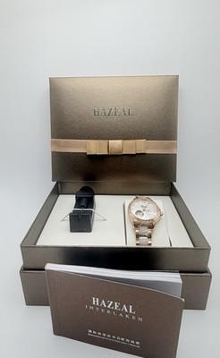 HAZEAL Interlaken Damenuhr Automatic Open Heart