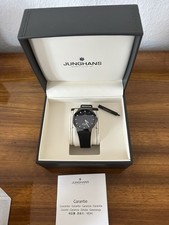 JUNGHANS MEGA SOLAR CERAMIC HERREN ARMBANDUHR  MIT BOX & PAPIERE KOMPL. REVISION