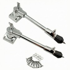 2 Pieces Drum Leg with Mounting Plate Silver Hardware Sturdy for Stage
