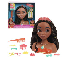 Princess Moana Styling Head, 14-pieces, Pretend Play, Kids Toys for Ages 3 up