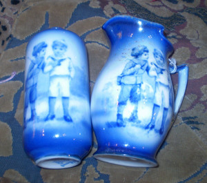 Vintage Royal Bayreuth creamer and bud vase  4-5 inch