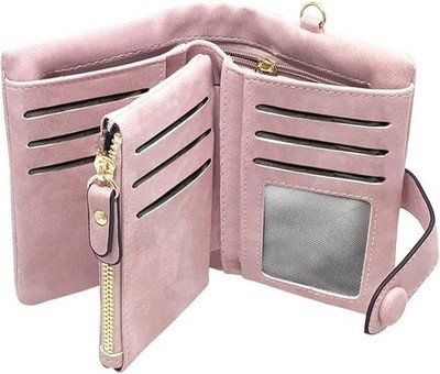 Wallets for Women Bifold Small Soft Leather Ladies Wallets Trifold Womens W