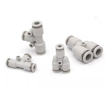 10PC New Airtac white Tee joint PY10  *pz