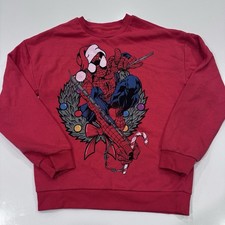 Spider-Man Holiday XL 14/16 Christmas Red Sweatshirt MARVEL