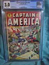 Captain America Comics #45 Timely 1945 CGC 3.0 Alex Schomburg Off-White Pages