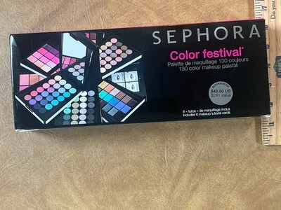 Sephora COLOR FESTIVAL 130 color Make Up Palette Set Kit NEW IN BOX