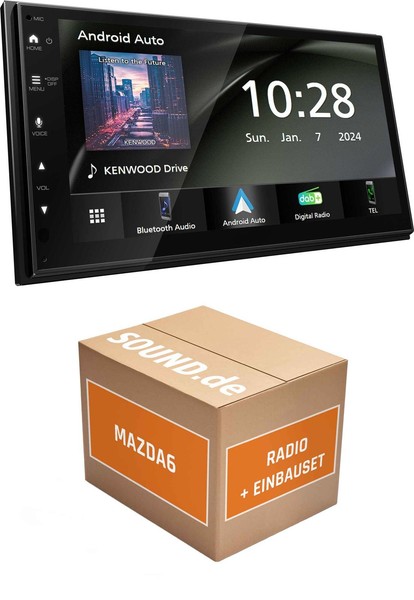 Autoradio Kenwood DMX5023DABS FüR Mazda6 GH + Facelift Apple Carplay Android Aut-image