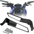 Motorcycle Stealth Mirrors Wind Wing Side Rearview Mirrors Compatible With MT09 
