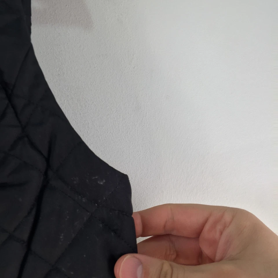 Tommy hilfiger womens quilted vest size S black sleeveless collared 124777 - Image 4 of 4