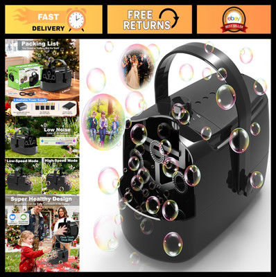 Automatic Bubble Machine - 18000+ Bubbles/Min, Durable Bubble Blower for Kids, B