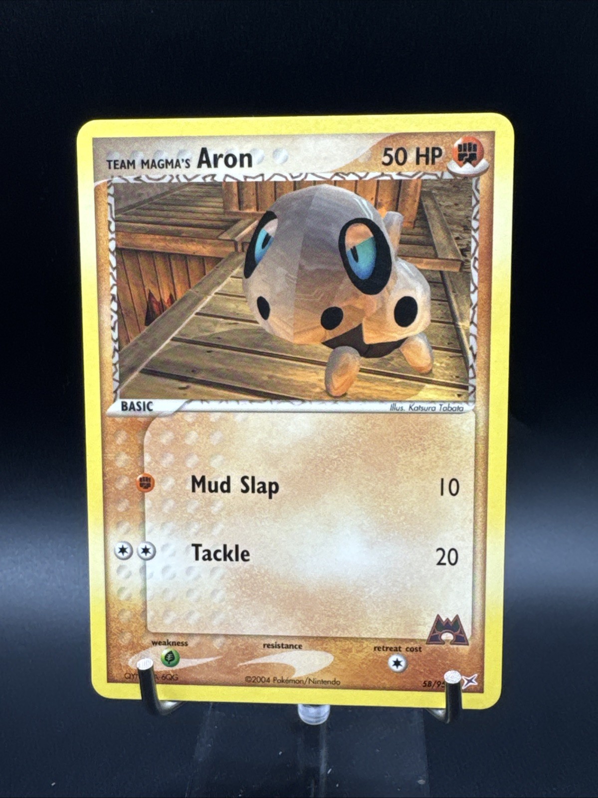 Team Magma's Aron EX Team Magma vs Team Aqua 58/95 Pokémon TCG