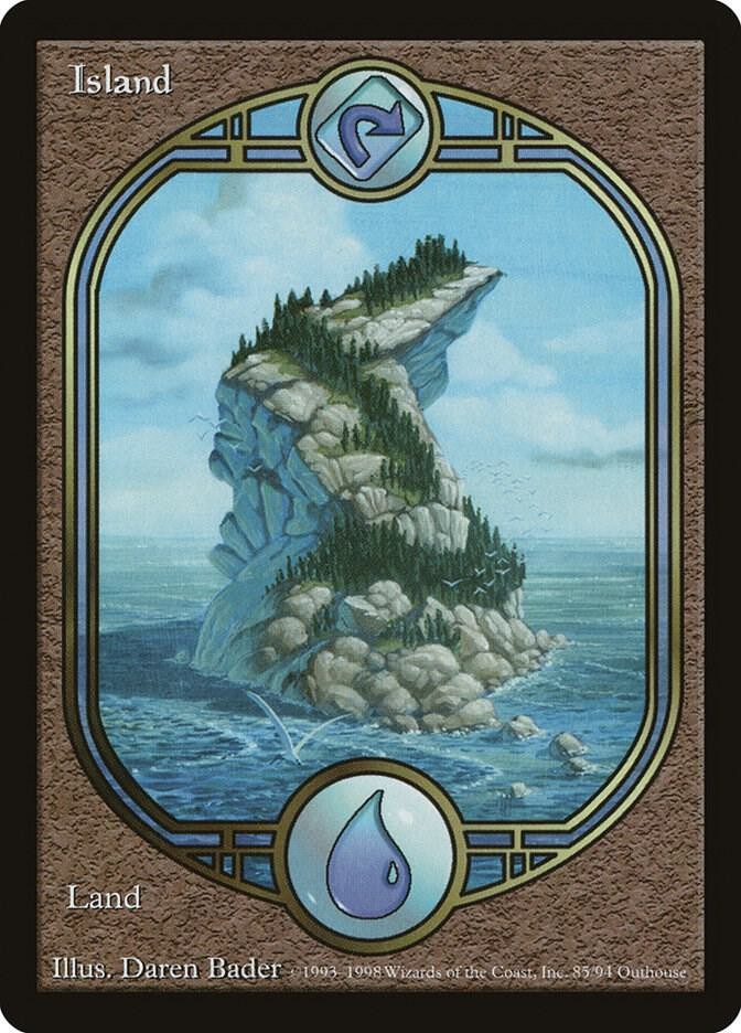 Island (UGL) Unglued Land LP Magic: The Gathering 85 Normal