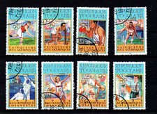 Briefmarken Motiv Olympia 1984 Togo Satz 1776-1783 gestempelt Michel 36€