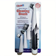 Leaning Brush Cleaning Tool with 4 Brushes Multifunctional Electric Cleaning 
