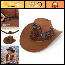 Natural Feather Hat Band for Cowboy Hats - Adjustable Rustic Design for Men  Wo