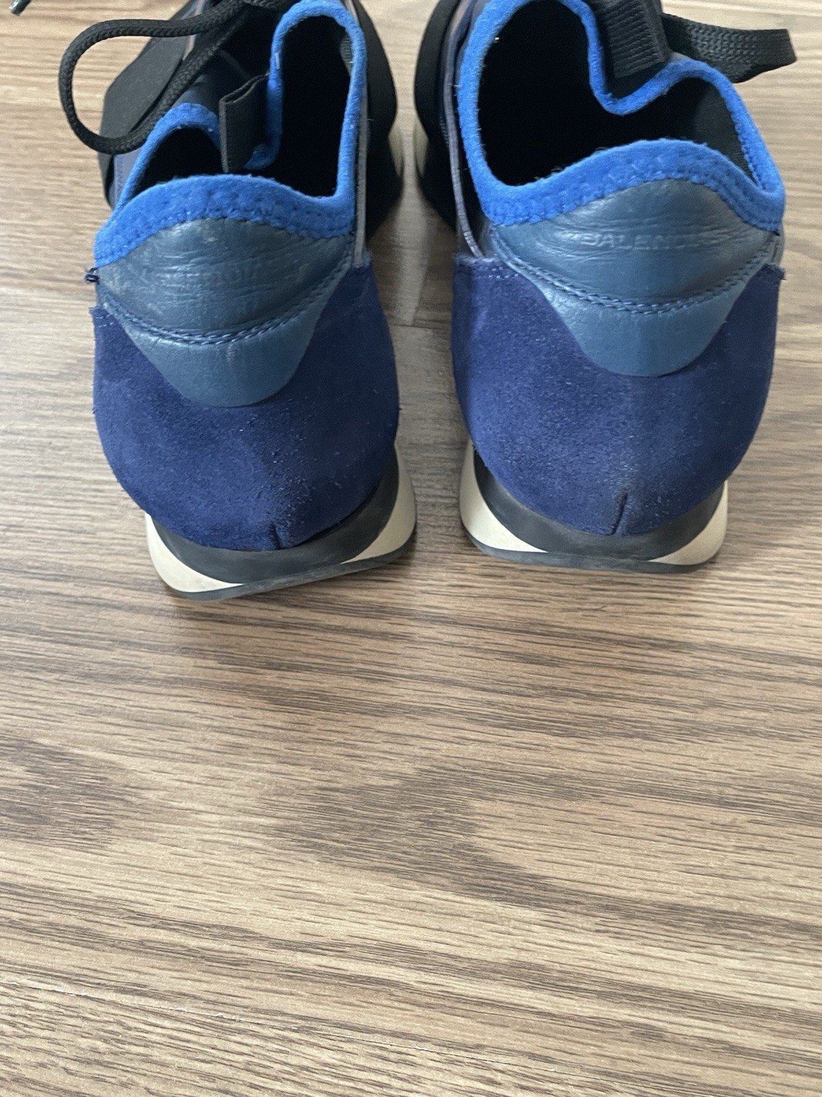 Balenciaga Multicolor Leather and Mesh Race Runner Sneakers Size 39 image 3