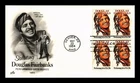 Dr Jim Stamps 20c Douglas Fairbanks Performing Arts Block ArtCraft FDC