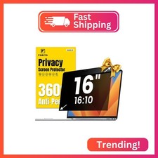 F FORITO 16 Inch 16:10 360  Laptop Privacy Screen Protector, Anti Peeping and An