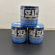 3-Atsko Sno-Seal Original Beeswax Waterproofer 7oz 1330 New