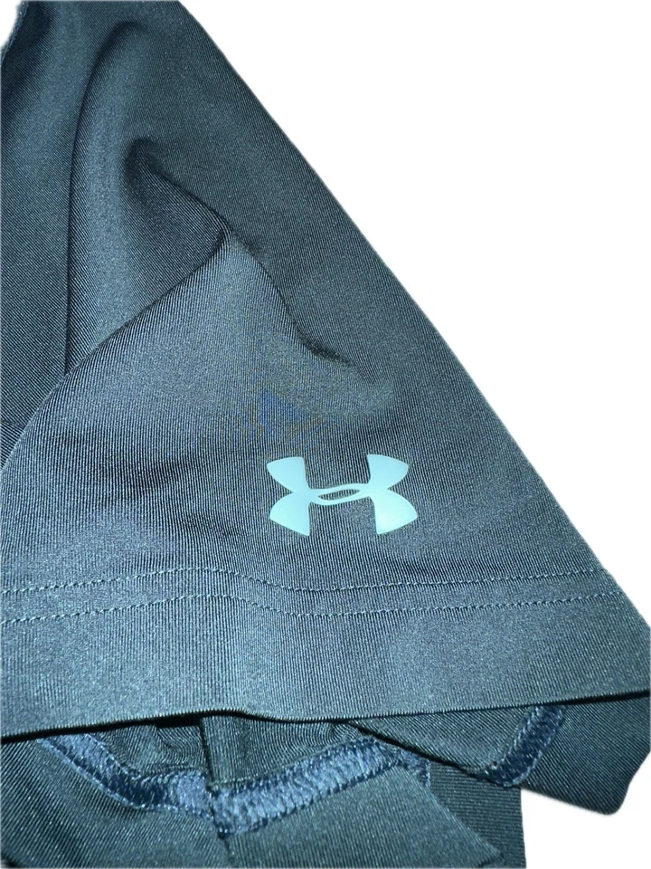 Camisa polo masculina Under Armour Heat Gear 2XL golfe caimento solto elástico verde-azulado logotipo - Imagem 3 de 4