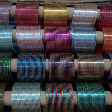 Bollywood Indian Shiny Glossy Non Precious Metal Bangles for women Set Of 24